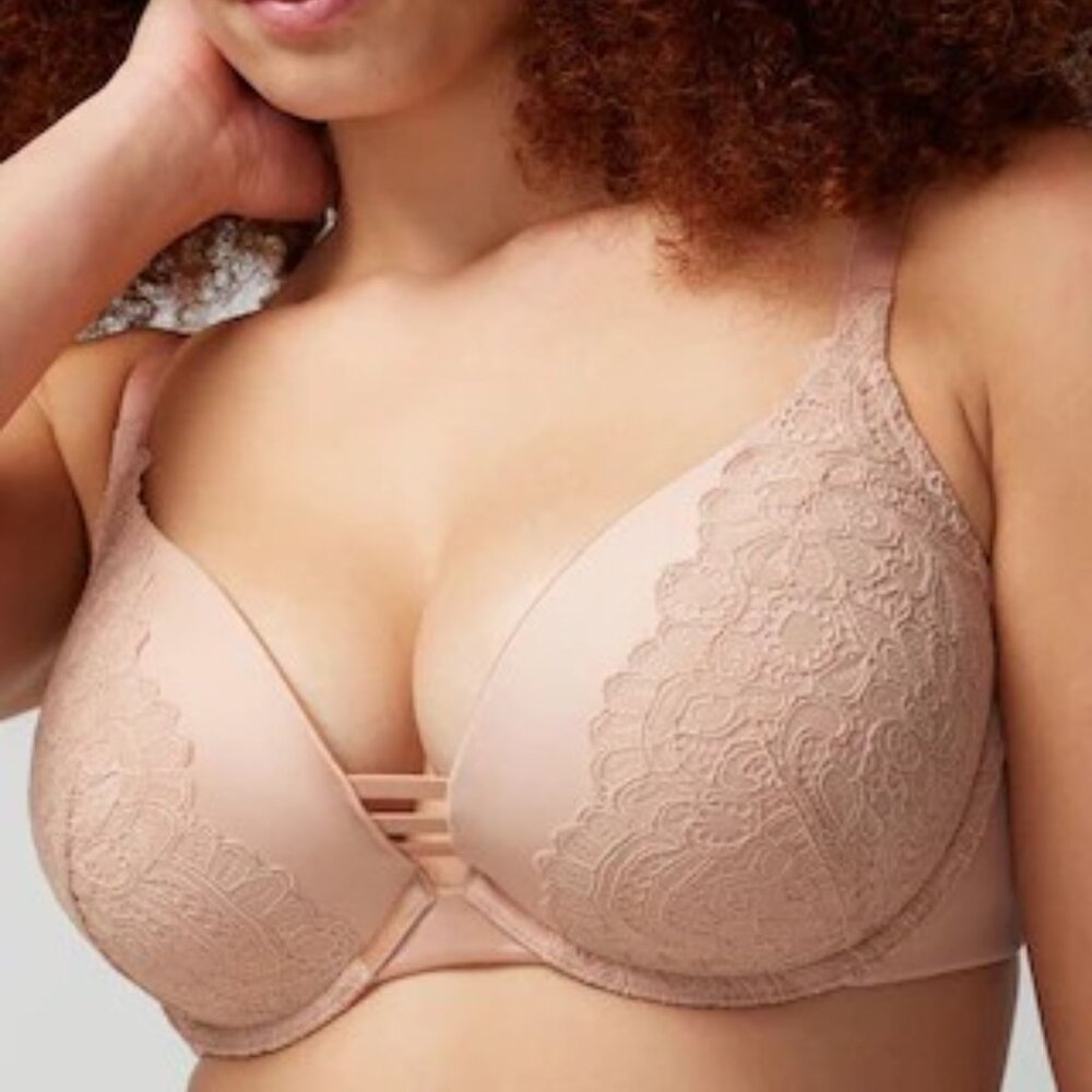 Soma Stunning Push-up Plunge Bra with Lace 40DD